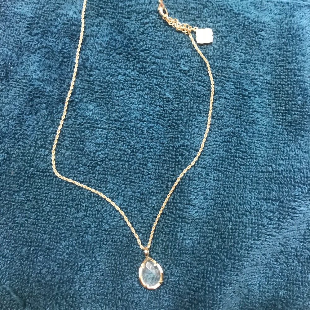 Kendra Scott March aquamarine necklace